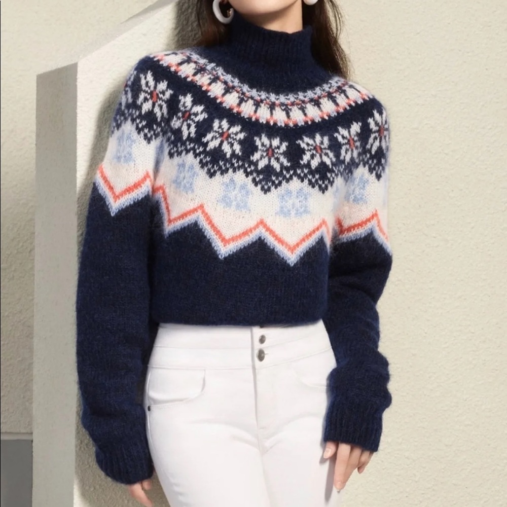 Mohair snowflake sweater